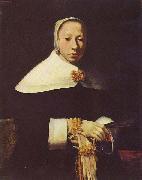Johannes Vermeer Frauenportrat oil painting artist